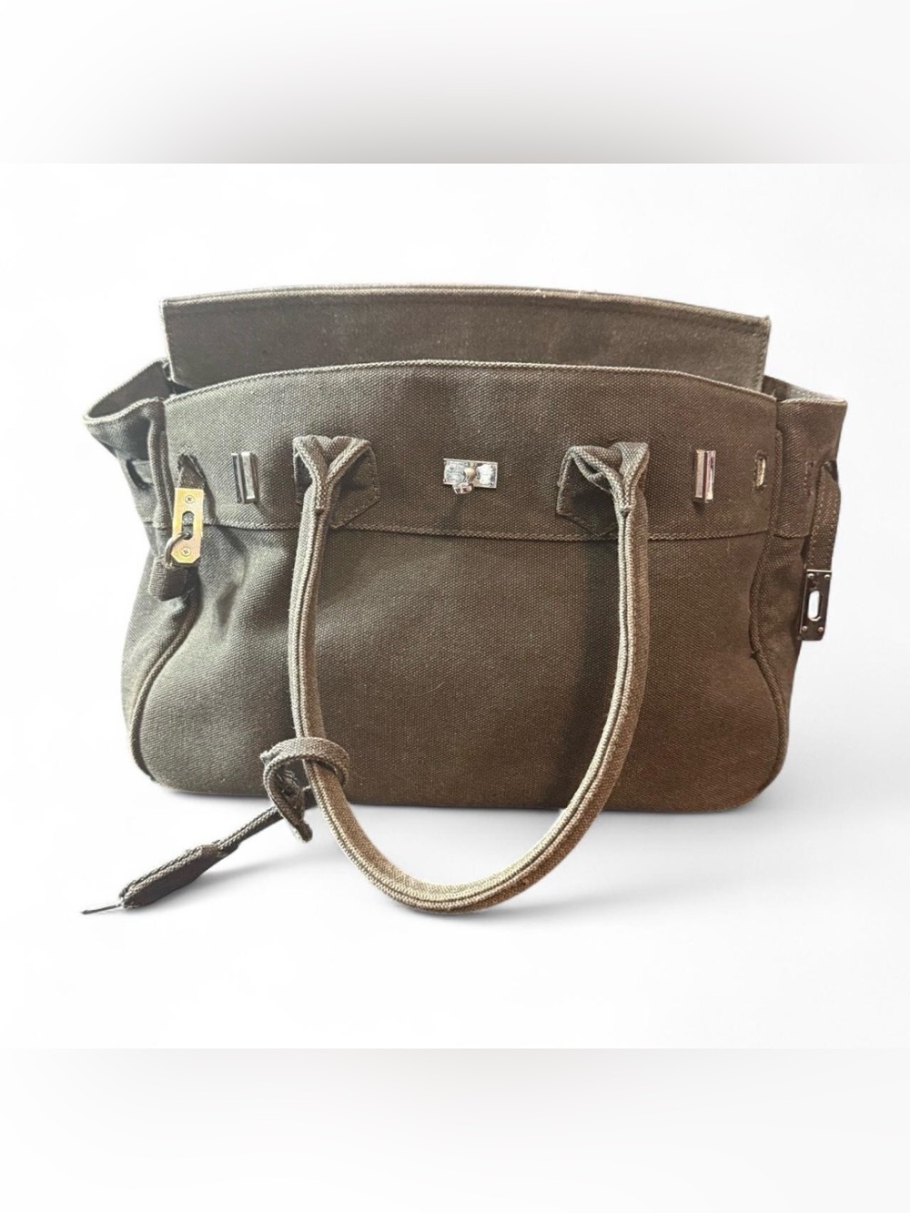 Women’s grey Canvas Tote Handbag